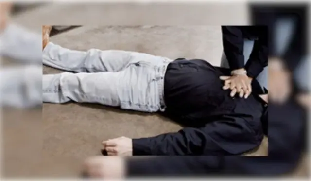 Illustrative CPR practice scene