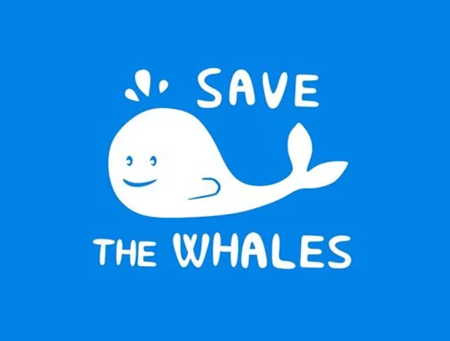 Save the Whales illustration