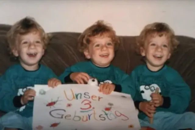 Illustration for “See How These Three Identical Siblings Change In 37 Years Of Birthday Pictures!”