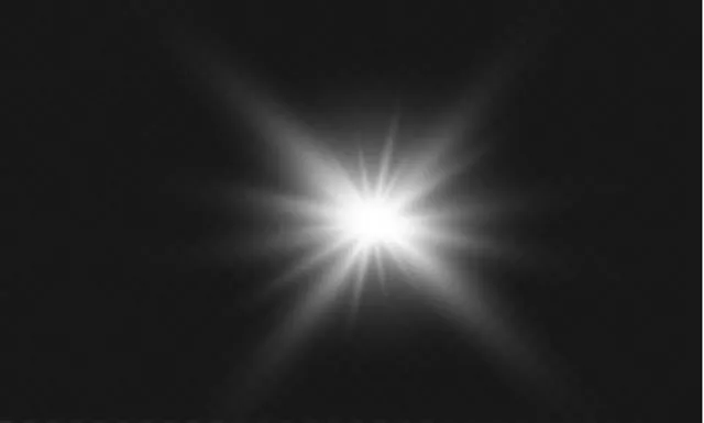 Illustration of a bright light