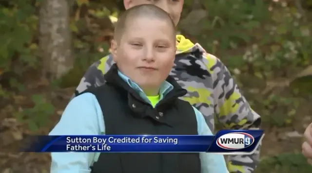 Landin appearing in a WMUR television report