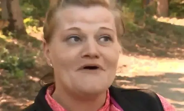 Hope Hersey speaking in a television interview