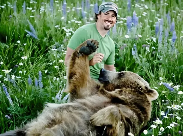 Illustration for “A Man And His Grizzly Bear: An Incredible 15-Year Friendship Full Of Warmth And Wonder”