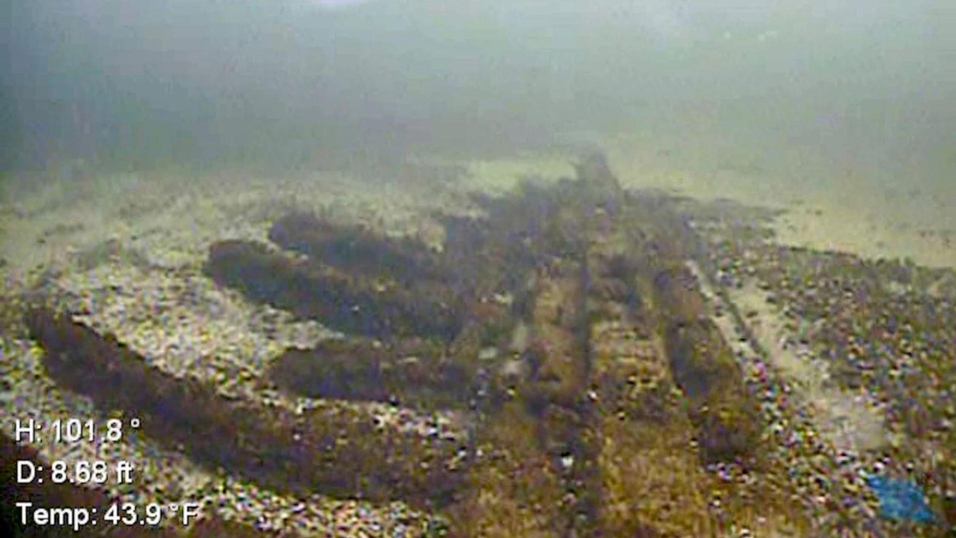 Wisconsin DNR underwater footage of the wreck's remains.